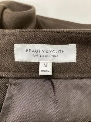 BEAUTY&YOUTH/ビューティーアンドユース/スラックス/パンツ/ブラウン/M