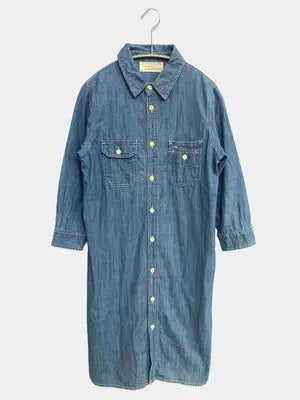 W closet wears inc/シャツワンピース/ワンピース/ドレス/ブルー/F