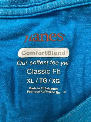 Hanes/ヘインズ/Tシャツ/カットソー/トップス/スカイブルー/XL
