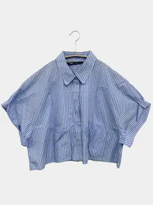 ZARA/ザラ/シャツ/ブラウス/トップス/スカイブルー/L