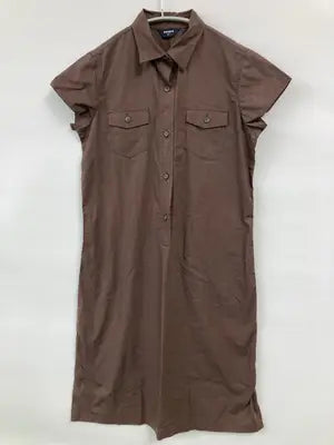 UNIQLO/ユニクロ/シャツワンピース/ワンピース/ドレス/ブラウン/L