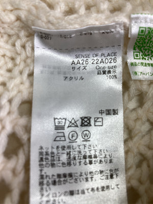SENSE OF PLACE/センスオブプレイス/カーディガン/ボレロ/トップス/アイボリー/ONE SIZE