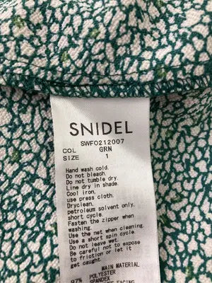 SNIDEL/スナイデル/シャツワンピース/ワンピース/ドレス/グリーン/1