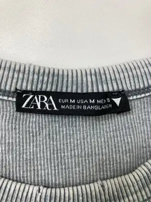ZARA/ザラ/Tシャツ/カットソー/トップス/グレー/USA M