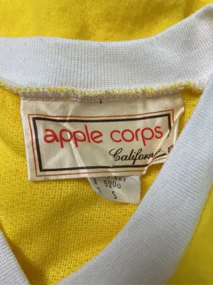 apple corps/Tシャツ/カットソー/トップス/イエロー/S