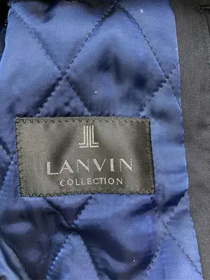 LANVIN/ランバン/ステンカラーコート/ジャケット/アウター/ネイビー/R46
