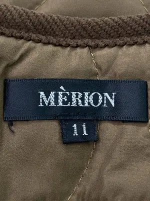 MERION/ノーカラージャケット/ジャケット/アウター/ブラウン/11