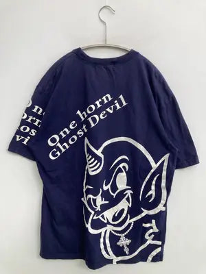 CHALLENGE SPIRIT/Tシャツ/カットソー/トップス/ネイビー/L