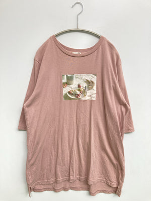 CINEMA CLUB/シネマクラブ/Tシャツ/カットソー/トップス/ピンク/L