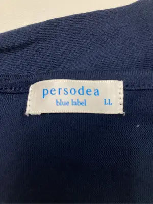 persodea/Tシャツ/カットソー/トップス/ネイビー/LL