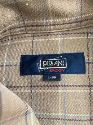 FARIANI/シャツ/ブラウス/トップス/ブラウン/L-80