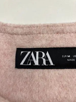 ZARA/ザラ/ノーカラージャケット/ジャケット/アウター/ピンク/M