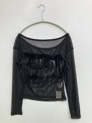 tinkerend/Tシャツ/カットソー/トップス/ブラック/FREE