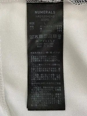 NUMERALS/Tシャツ/カットソー/トップス/ホワイト/L