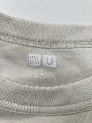 UNIQLO U/ユニクロユー/Tシャツ/カットソー/トップス/ベージュ/L