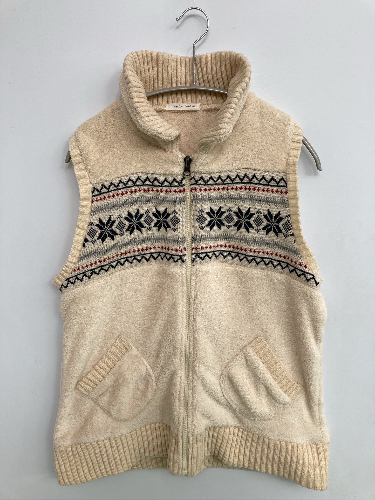 Maple feel/メープルフィール/ベスト/トップス/ベージュ/L