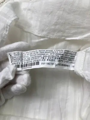 ZARA/ザラ/シャツ/ブラウス/トップス/ホワイト/USA L