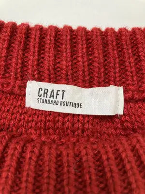 craft standard bouticue/ニット/セーター/トップス/レッド/F