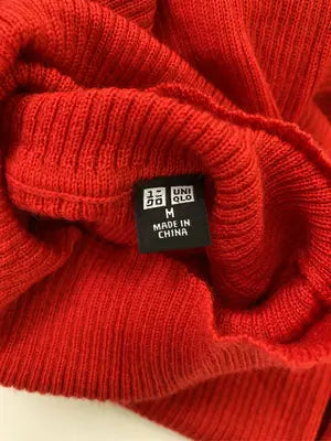 UNIQLO/ユニクロ/ニット/セーター/トップス/レッド/M