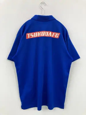 wundou/ポロシャツ/トップス/ブルー/XL