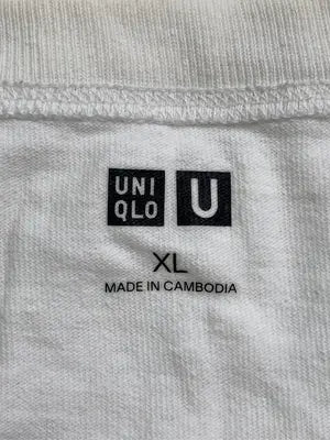 UNIQLO U/ユニクロユー/Tシャツ/カットソー/トップス/ホワイト/XL