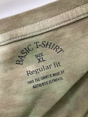 BASIC T-SHIRT/Tシャツ/カットソー/トップス/グリーン/XL