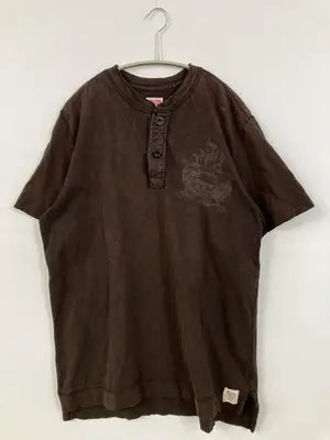 MOSSIMO/モッシモ/Tシャツ/カットソー/トップス/ブラウン/L