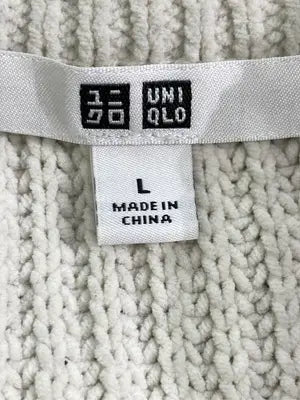UNIQLO/ユニクロ/ニット/セーター/トップス/アイボリー/L