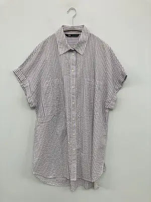 ZARA/ザラ/シャツ/ブラウス/トップス/スカイブルー/L