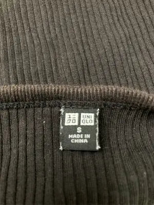 UNIQLO/ユニクロ/Tシャツ/カットソー/トップス/ブラック/S