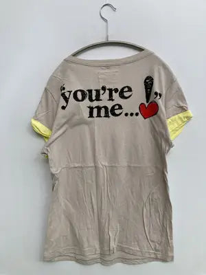 LALACUB/ララキューブ/Tシャツ/カットソー/トップス/ベージュ/M