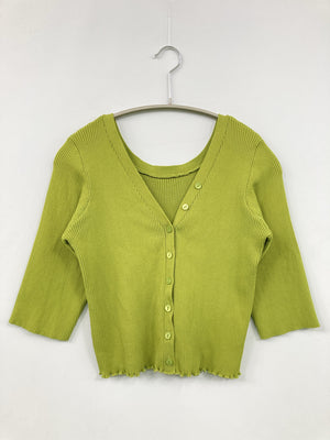 archives/アルシーヴ/カーディガン/ボレロ/トップス/ライトグリーン/M