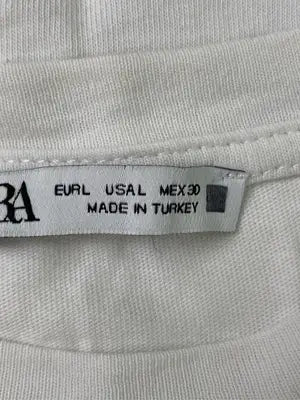 ZARA/ザラ/Tシャツ/カットソー/トップス/ホワイト/L