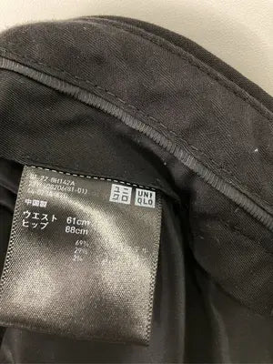 UNIQLO/ユニクロ/デニムパンツ/パンツ/ブラック/ウエスト61cm、ヒップ88cm