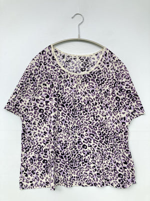 Tシャツ/カットソー/トップス/パープル/F