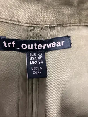 trf_outerwear/ミリタリージャケット/ジャケット/アウター/カーキ/USA XS