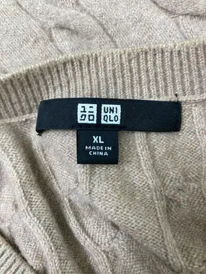 UNIQLO/ユニクロ/ニット/セーター/トップス/ベージュ/XL