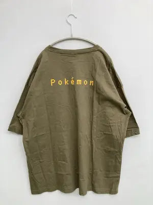 POKEMON/Tシャツ/カットソー/トップス/カーキ/XL