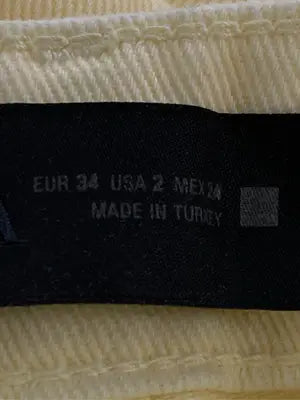 ZARA/ザラ/デニムパンツ/パンツ/イエロー/USA 2
