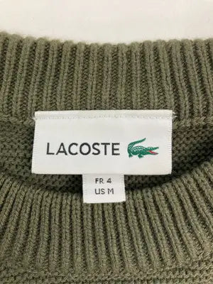 LACOSTE/ラコステ/ニット/セーター/トップス/カーキ/US M