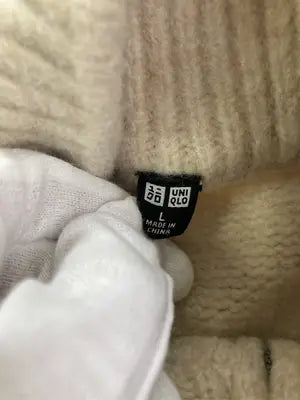 UNIQLO/ユニクロ/ニット/セーター/トップス/ベージュ/L