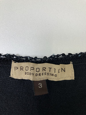 PROPORTION/プロポーション/Tシャツ/カットソー/トップス/ブラック/3