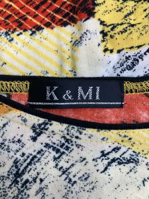 K & MI/Tシャツ/カットソー/トップス/イエロー
