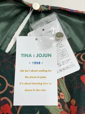 TINA:JOJUN/ティーナジョジュン/シャツ/ブラウス/トップス/グリーン/M