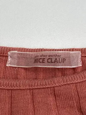 NICE CLAUP/ナイスクラップ/Tシャツ/カットソー/トップス/レッド/F