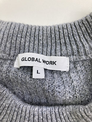 GLOBAL WORK/グローバルワーク/ニット/セーター/トップス/グレー/L