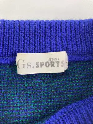 GS.SPORTS/ニット/セーター/トップス/ブルー/M