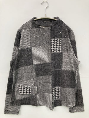 Lascolinas/ニット/セーター/トップス/グレー/M~L