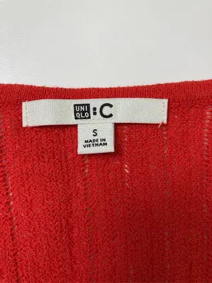 UNIQLO/ユニクロ/カーディガン/ボレロ/トップス/レッド/S