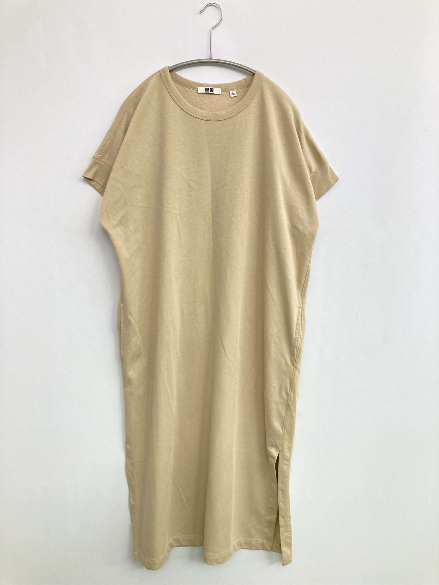UNIQLO/ユニクロ/ワンピース/ワンピース/ドレス/ベージュ/L